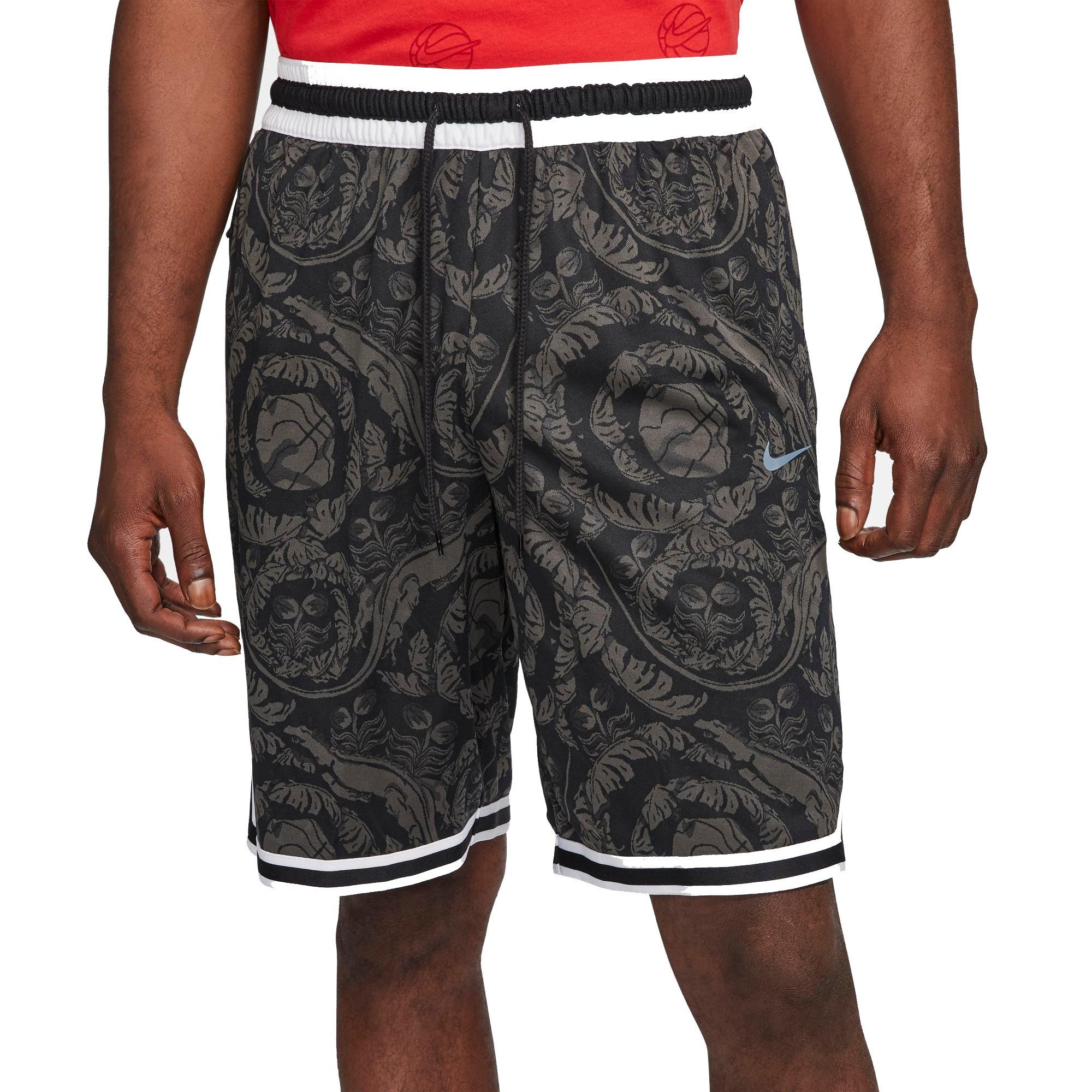 men's nike dri-fit dna camo basketball shorts